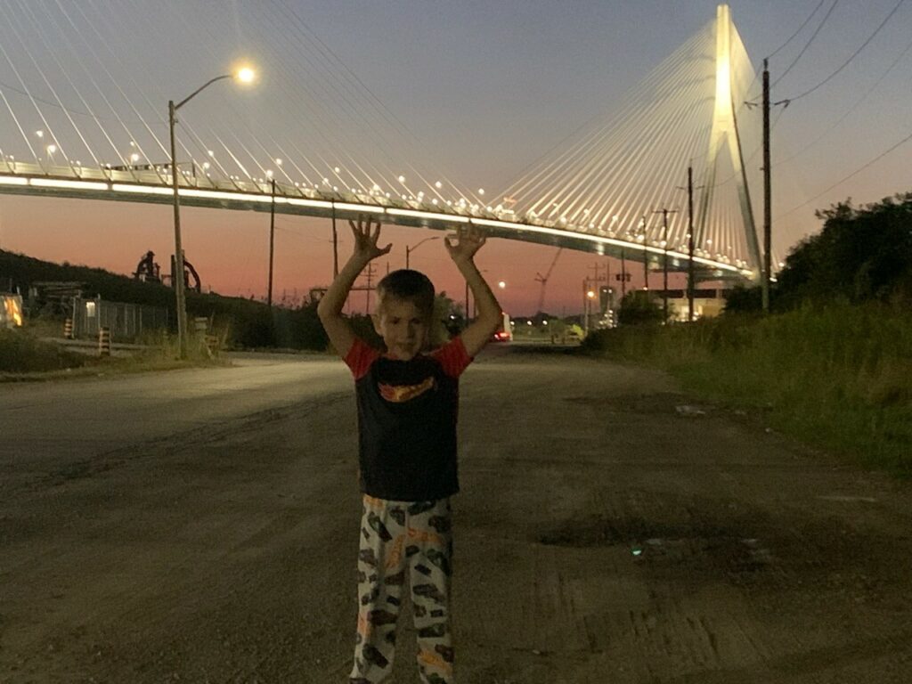 Lucas visite le projet du Pont international Gordie-Howe 10 décembre 2025.